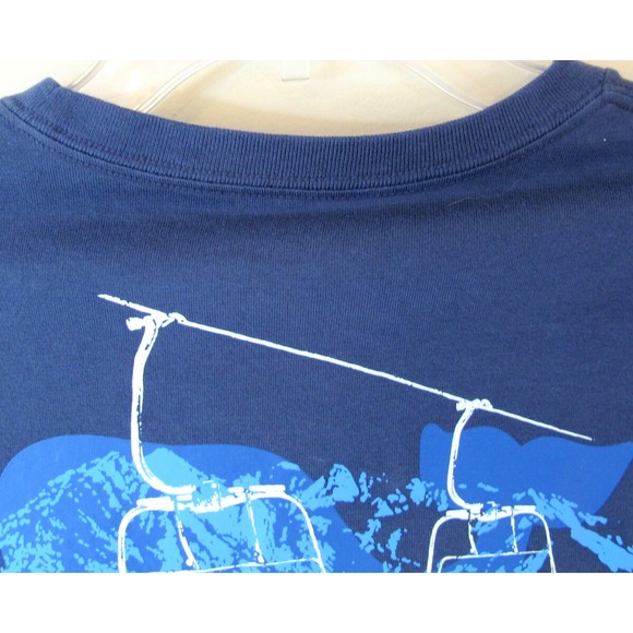 Vineyard Vines Long Sleeve Pocket Tee Shirt Men's Small Whale Ski Lifts - Picture 6 of 8